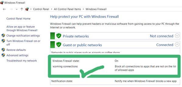 windows firewall helps from ransomware attack