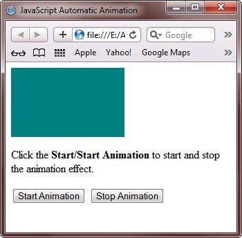 animation javascript example