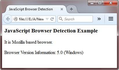 javascript browser detection