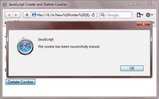 javascript delete cookies
