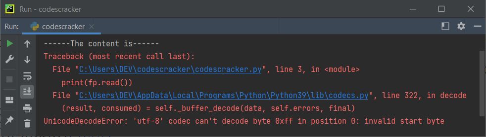python encoding decoding example